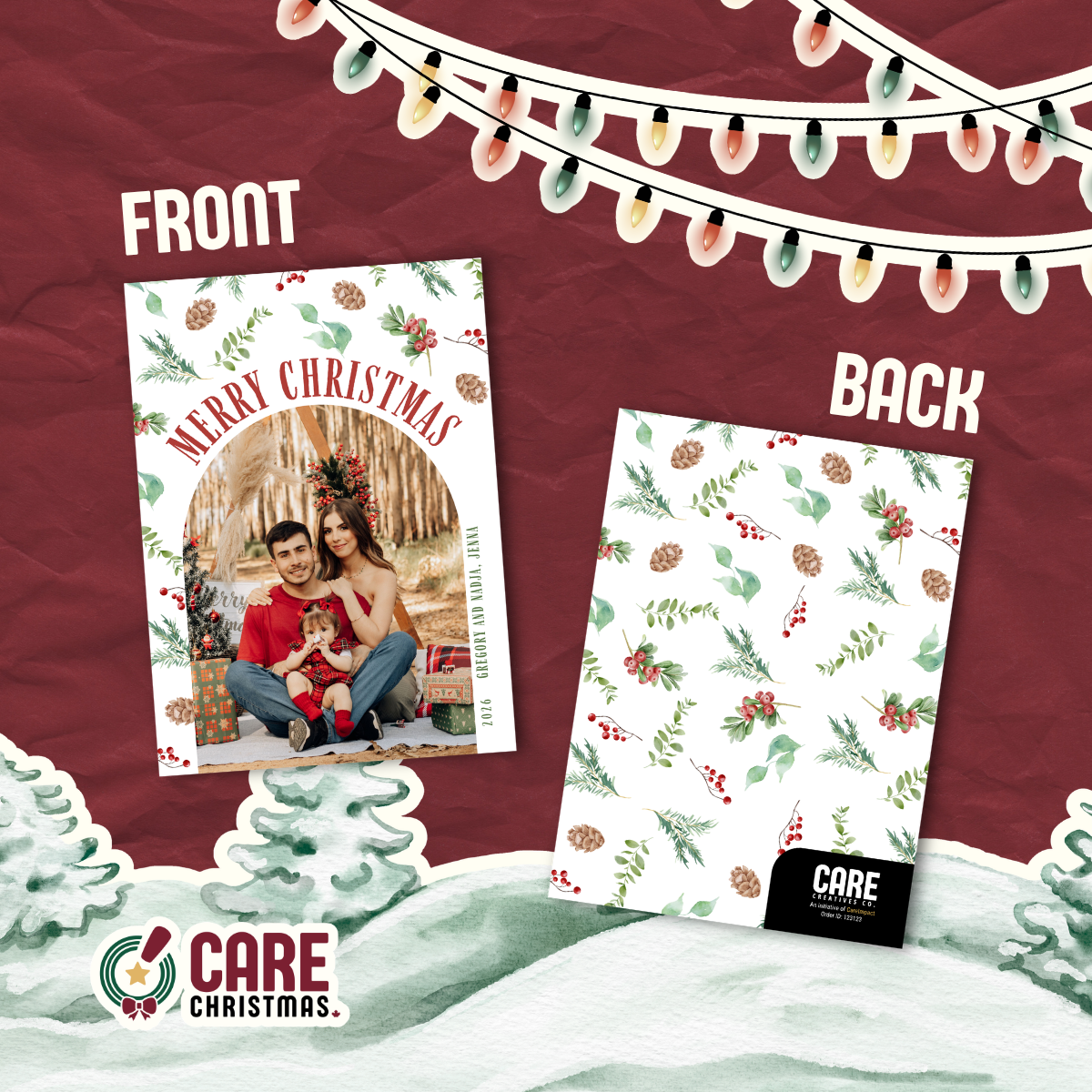 28 - Merry Christmas - Arch (Vertical)